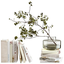 Decorative set with books 