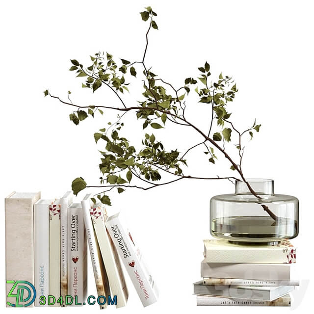 Decorative set with books