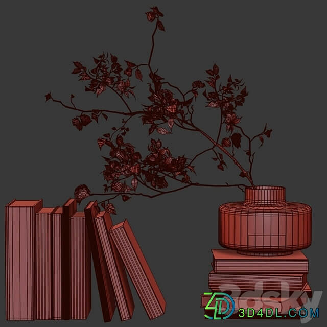 Decorative set with books