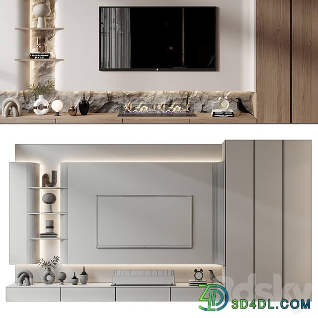 TV shelf 0684