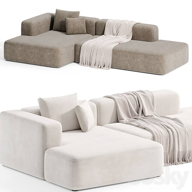 Stone Modular Sofa 2 by Tamamm