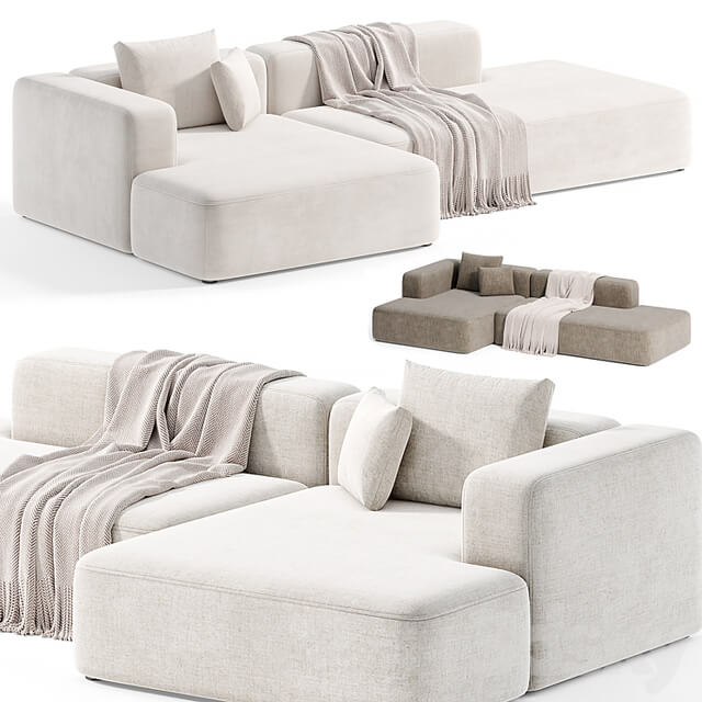 Stone Modular Sofa 2 by Tamamm