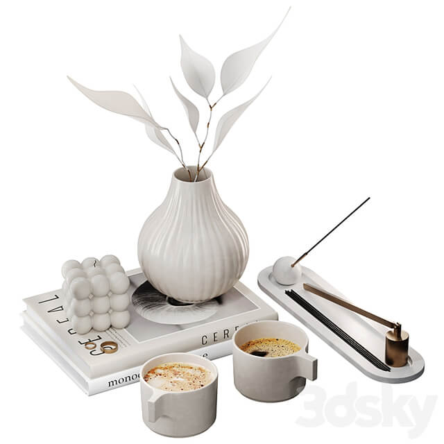 Decorative set for coffee table 06