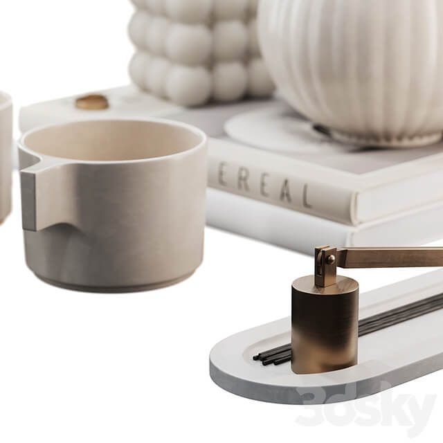 Decorative set for coffee table 06