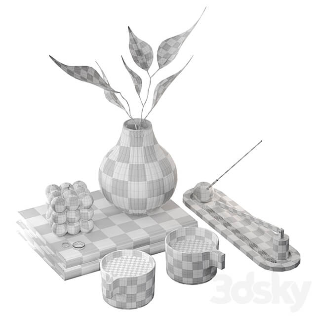 Decorative set for coffee table 06