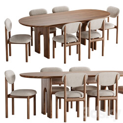 Bult table and chair 