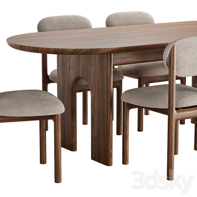 Bult table and chair