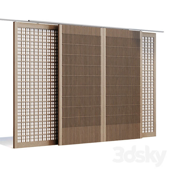 Sliding partition Japandi