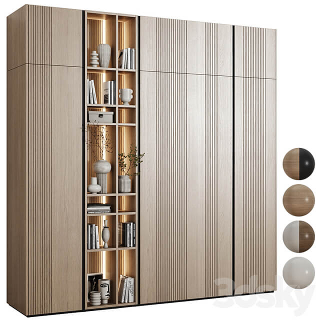 Modular wardrobe in a modern minimalist style 90