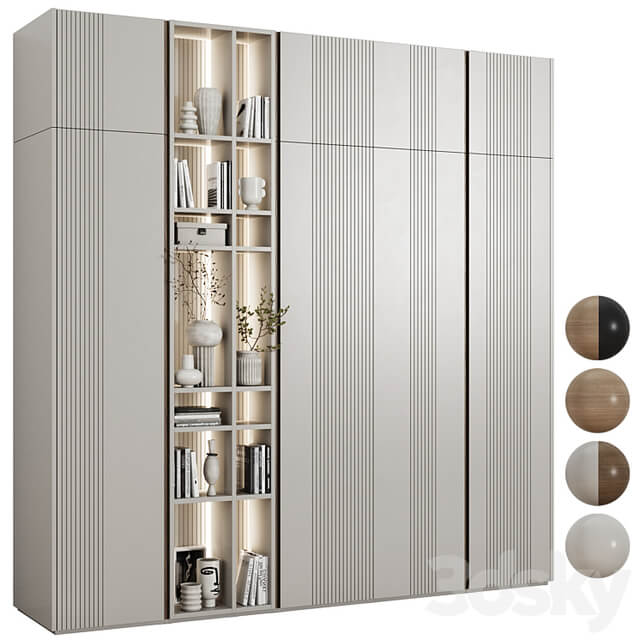 Modular wardrobe in a modern minimalist style 90