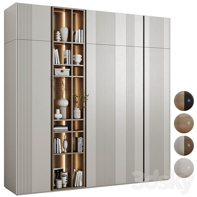 Modular wardrobe in a modern minimalist style 90
