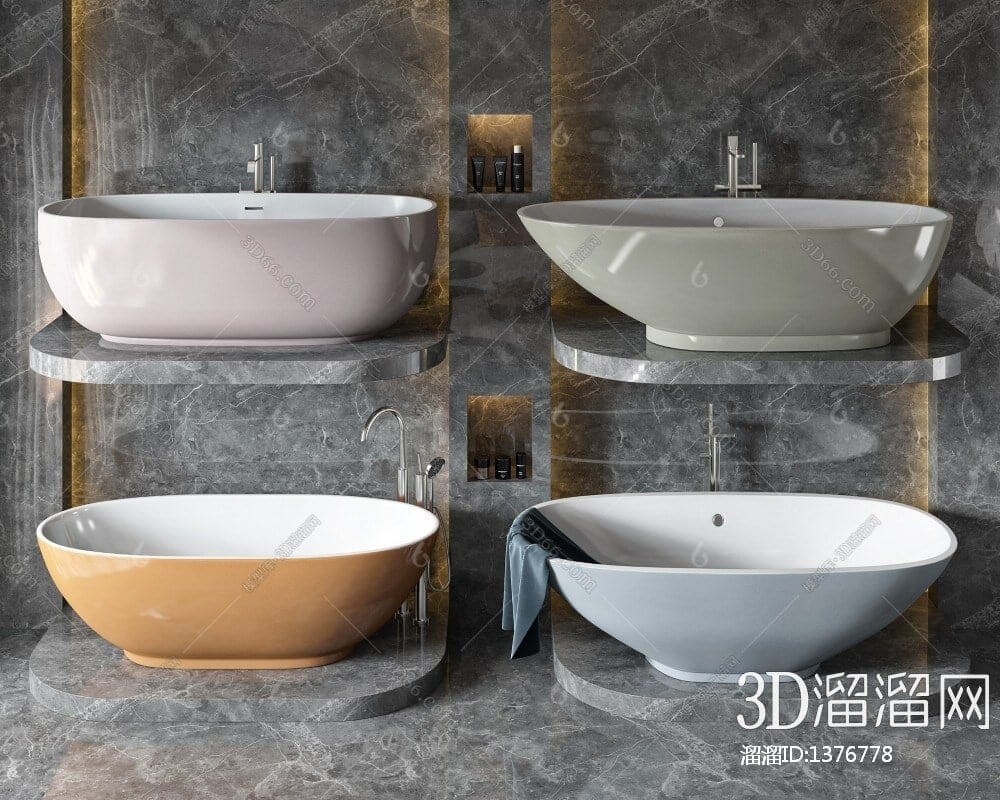 3D Models Wash Basin 33 