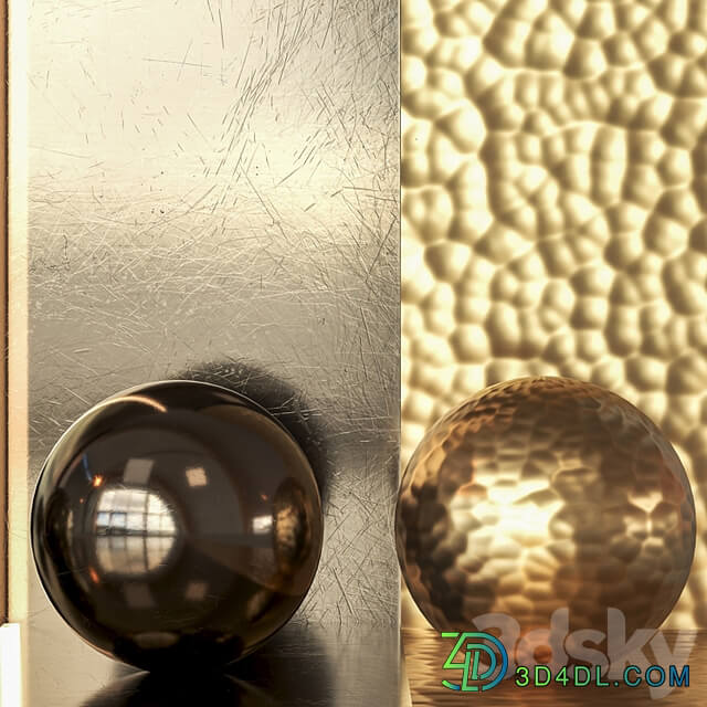 5 in 1 Brass Metal Pack Textures & Materials 4K Seamless Vol 1
