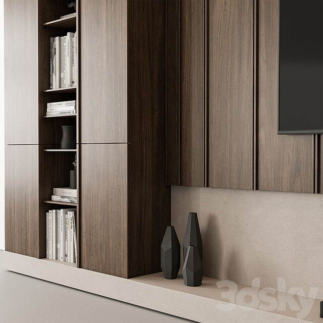 TV Wall Wooden Set 110