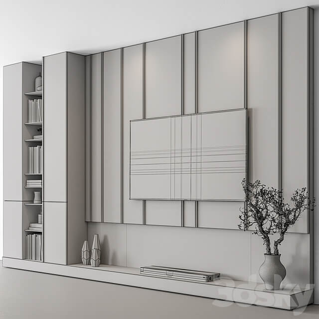 TV Wall Wooden Set 110