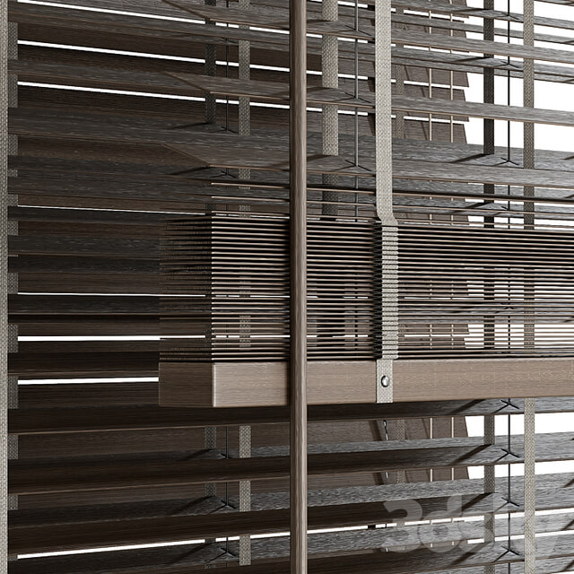 Wooden blinds 03, Folding wooden blinds