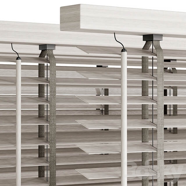 Wooden blinds 03, Folding wooden blinds