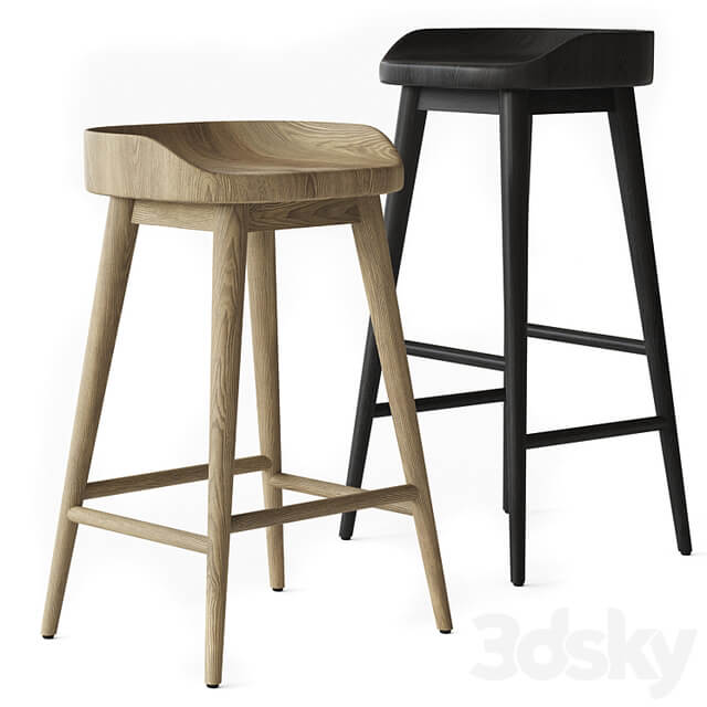 RH 1950S DANISH BAR & COUNTER STOOL