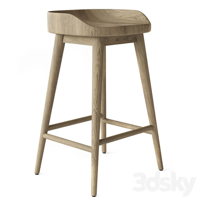 RH 1950S DANISH BAR & COUNTER STOOL