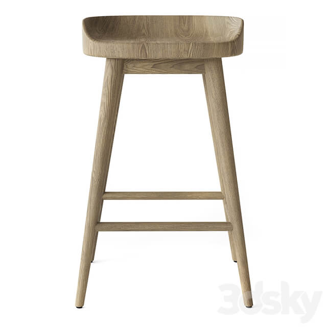 RH 1950S DANISH BAR & COUNTER STOOL
