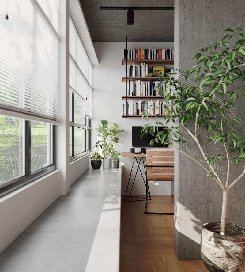  3D Living Room Interior by Trang Chuot