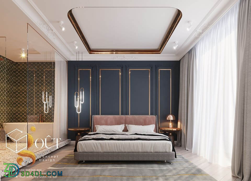 3D Interior Scenes File 3dsmax Model Bedroom 243 By DamQuangTrung