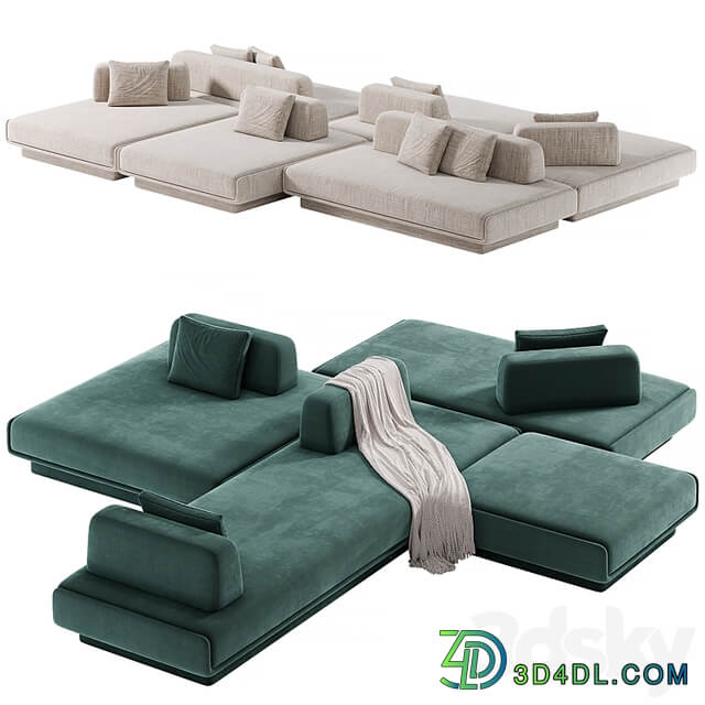 LILAS MOSAÏQUE Modular Sofa By Gallotti&Radice