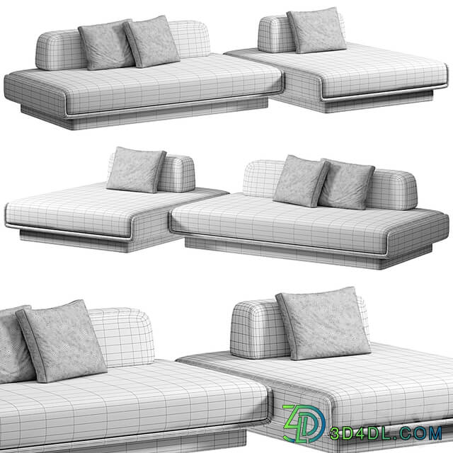 LILAS MOSAÏQUE Modular Sofa By Gallotti&Radice