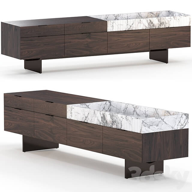 Series of bollards by Minotti, Superblocks collection