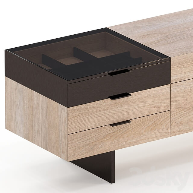Series of bollards by Minotti, Superblocks collection