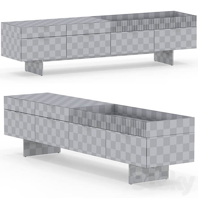 Series of bollards by Minotti, Superblocks collection
