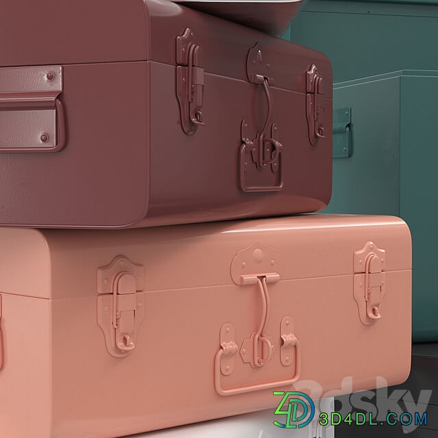 Set of metal chests, Denise