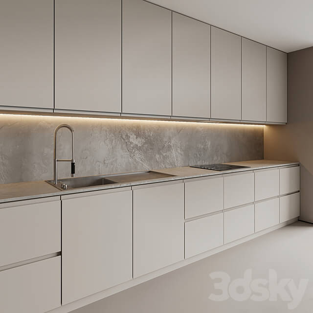 Modern corner kitchen with island 1