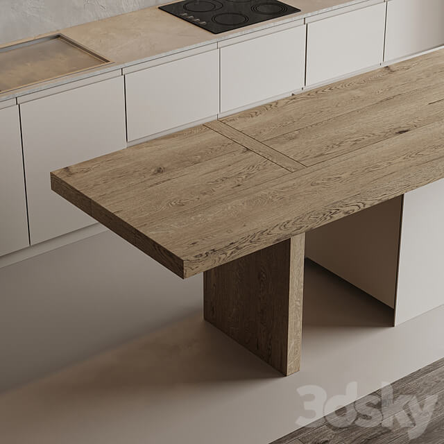 Modern corner kitchen with island 1