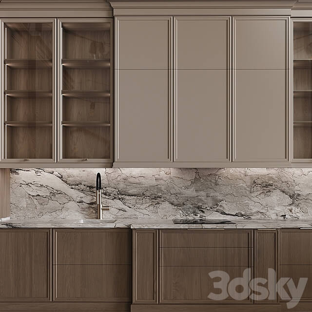 Neoclassical style kitchen 51