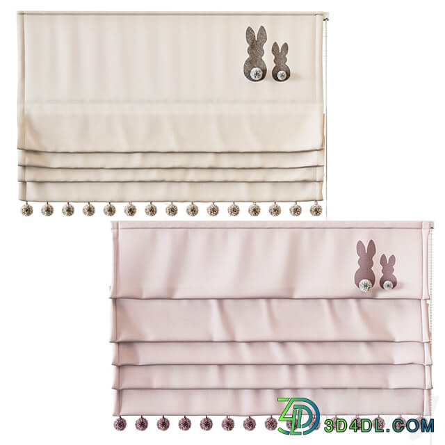 Roman blinds for children&#39;s rooms