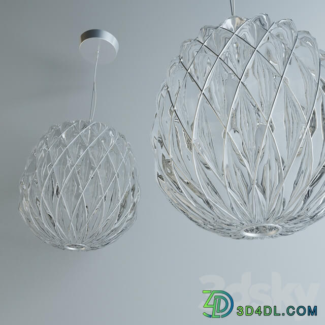Fontana Arte Pinecone Suspension Pendant light 3D Models