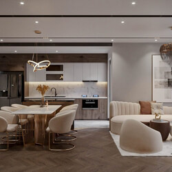  Apartment Interior Model By Dung Tran 