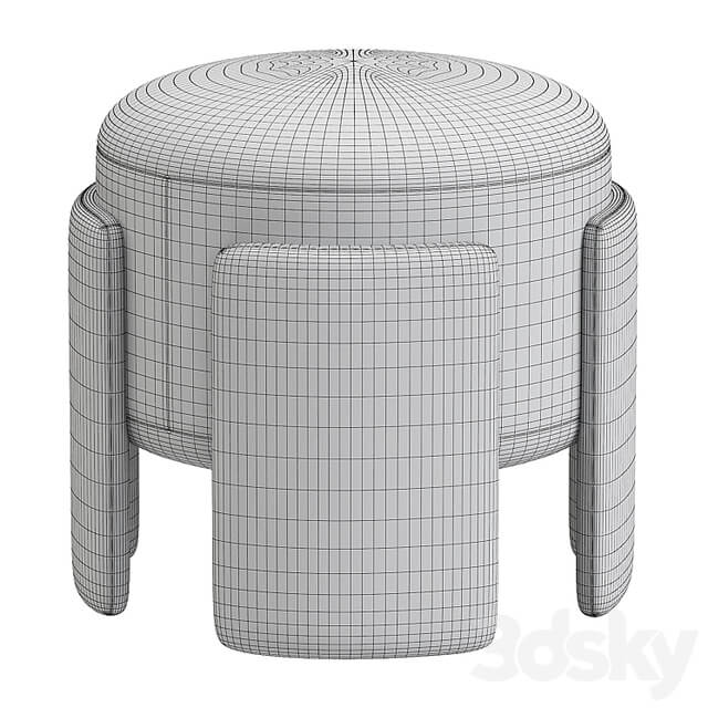"A" Ottoman Studio parisien The Invisible Collection