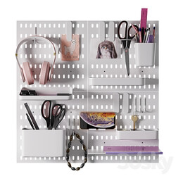 Wall stationery organizer 