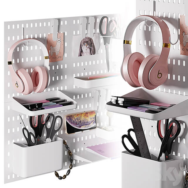 Wall stationery organizer