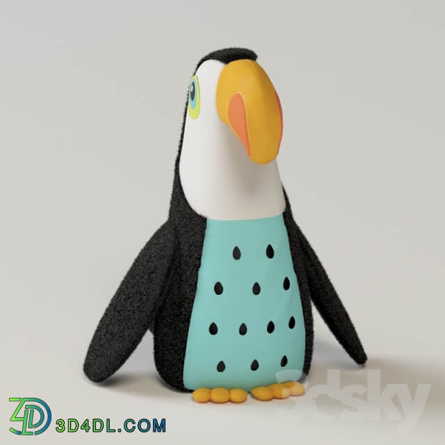 Kas Paradise Toucan Cushion