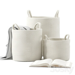 Basket with Handles Set 01 ZARA HOME 