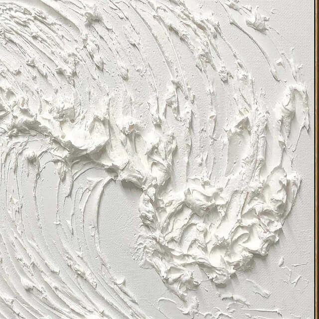Plaster two square photo frames D 171