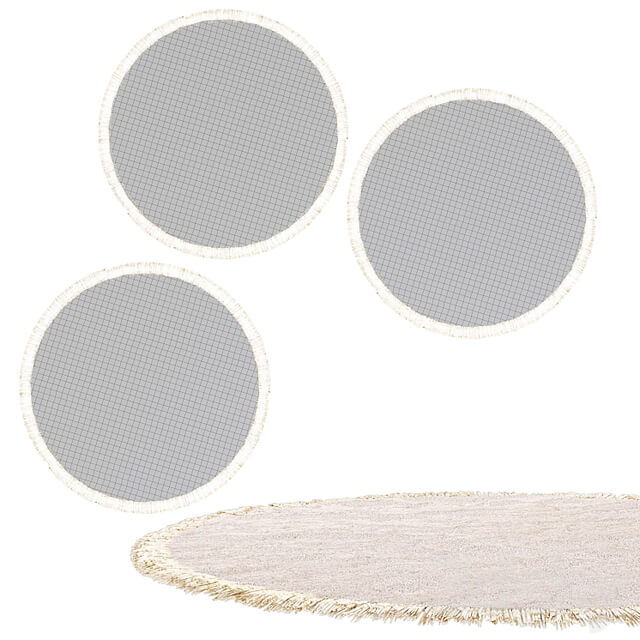 Round rugs set