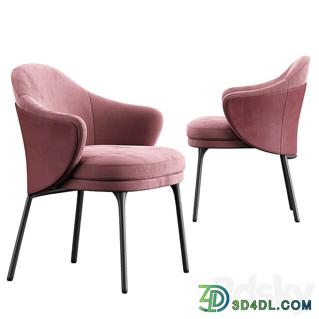 Minotti angie dining Chair Turri Blues Table