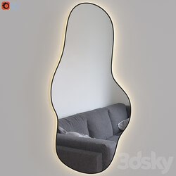Figured mirror with lighting Atmosfera Extra 