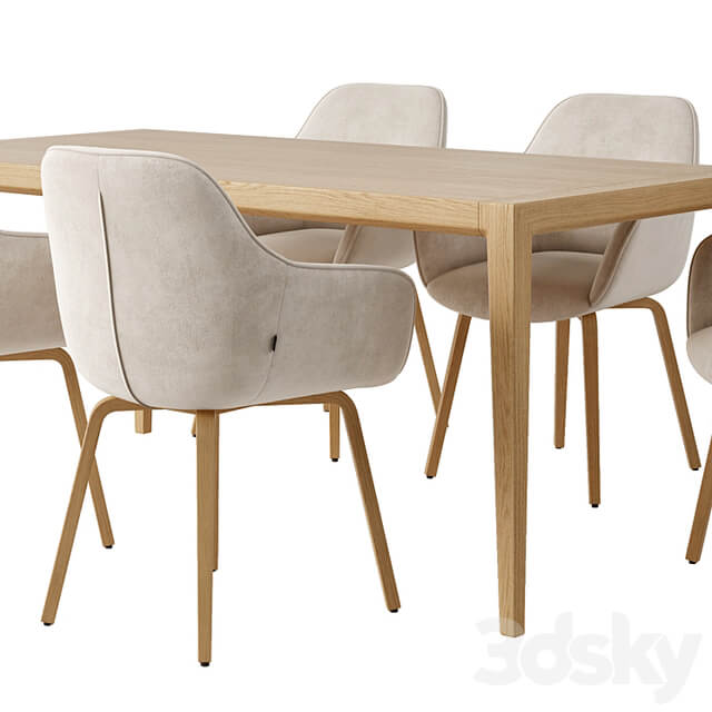 Aleli Chair.Kave Home, Table Nizou AM.PM