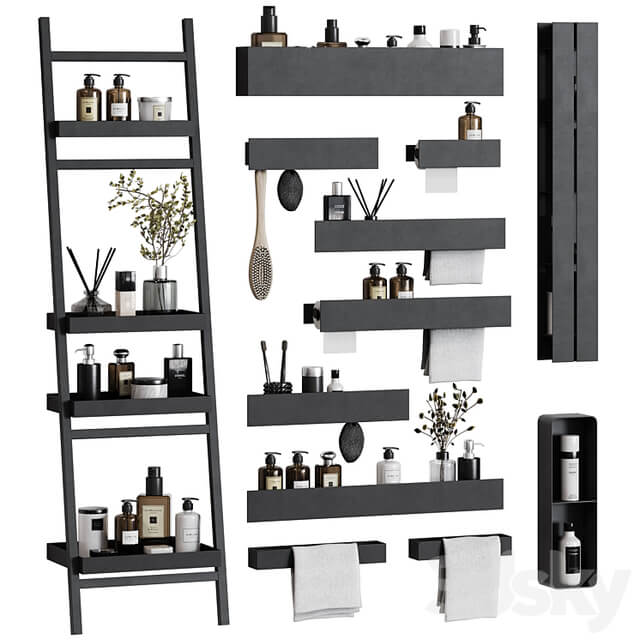 Bath accessories Tezza 02 in minimalist style