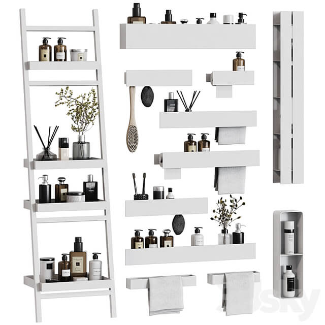 Bath accessories Tezza 02 in minimalist style